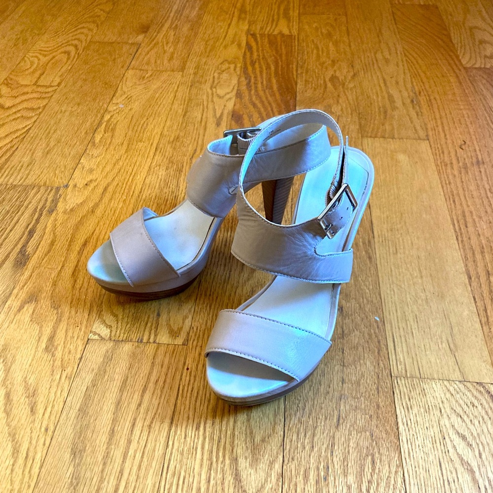 Levity Nude Buckle Heels